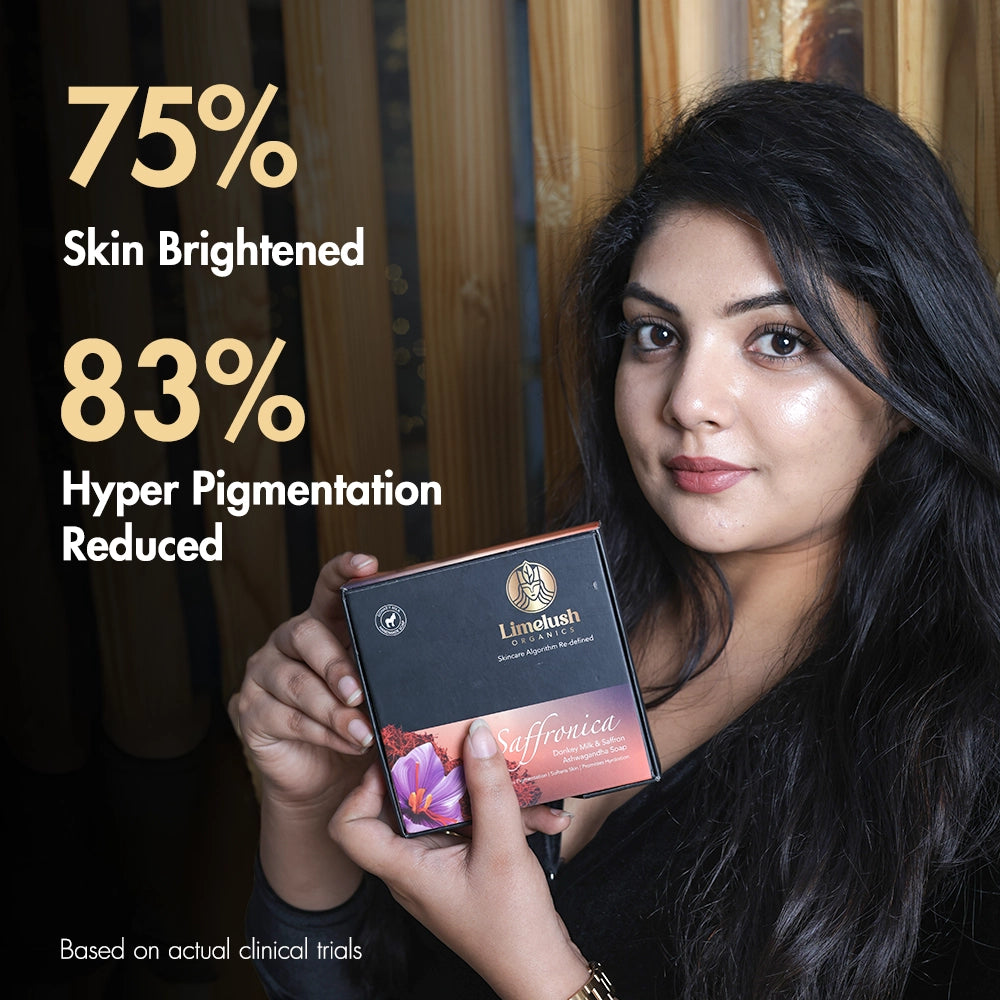 Saffronica | Donkey Milk Anti-Aging Organic Soap for Face & Body | 100g